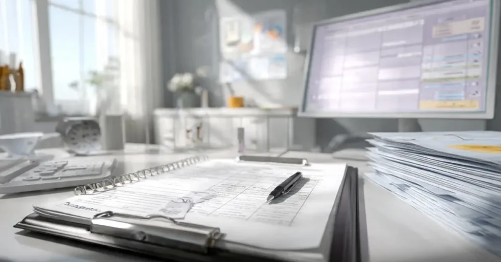 facturation IDEL avec logiciel professionnel et bureau organisé