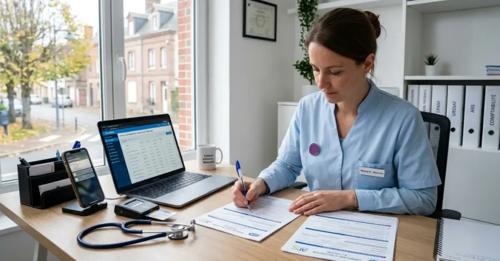 inscription ordre des infirmiers pendant les démarches administratives d’une infirmière libérale